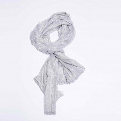 Палантин женский AIDINI, серебряный